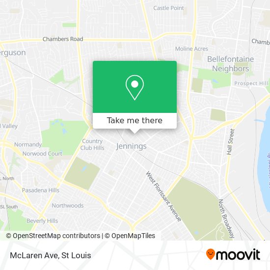 Mapa de McLaren Ave