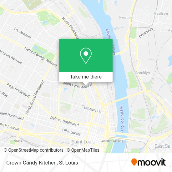 Crown Candy Kitchen map