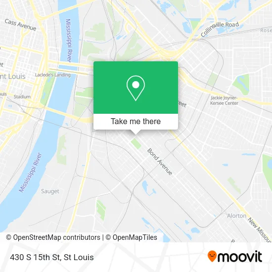 430 S 15th St map