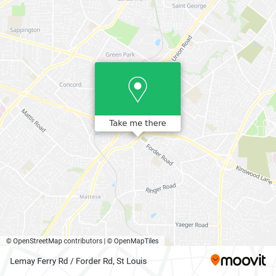 Lemay Ferry Rd / Forder Rd map