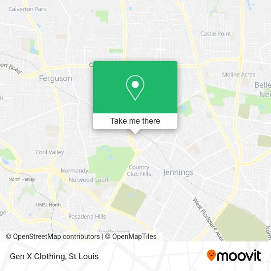 Gen X Clothing map