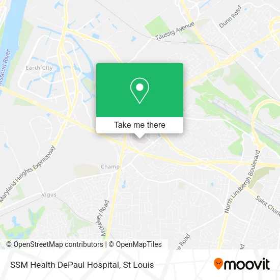 SSM Health DePaul Hospital map