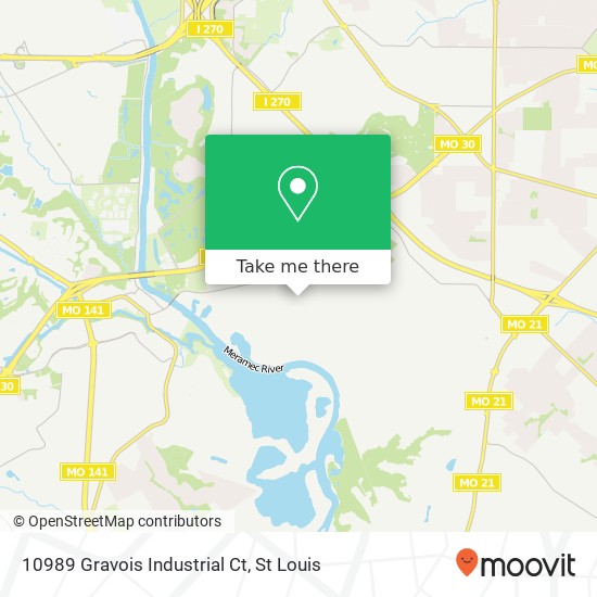 10989 Gravois Industrial Ct map