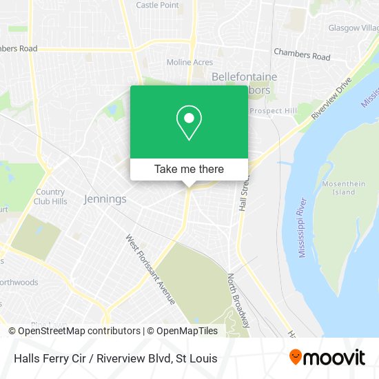 Halls Ferry Cir / Riverview Blvd map