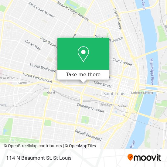 How to get to 114 N Beaumont St in St. Louis by Bus or Metro