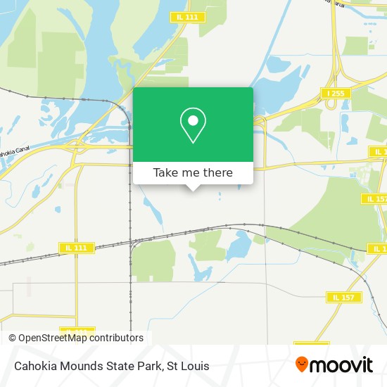 Cahokia Mounds State Park map