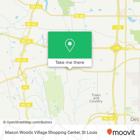 Mason Woods Village Shopping Center map