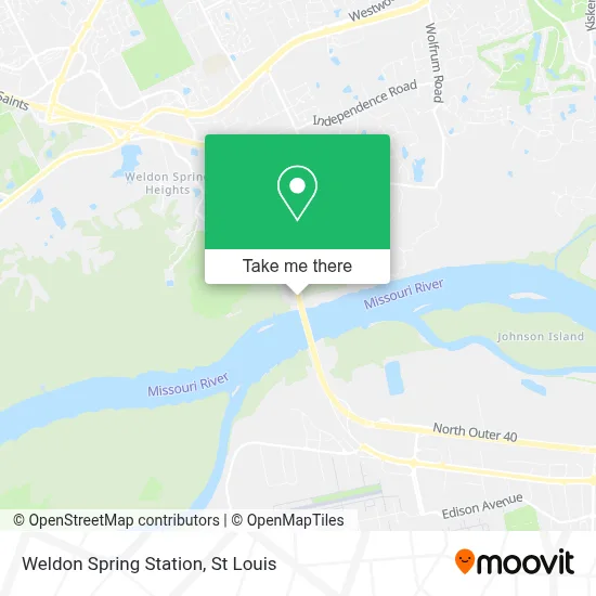 Weldon Spring Station map