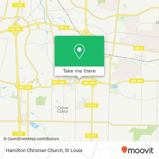 Mapa de Hamilton Christian Church