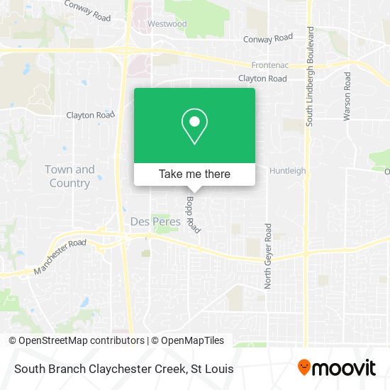 Mapa de South Branch Claychester Creek