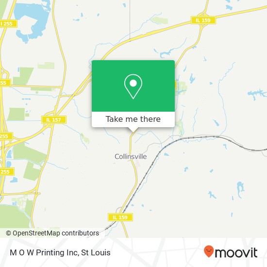 M O W Printing Inc map