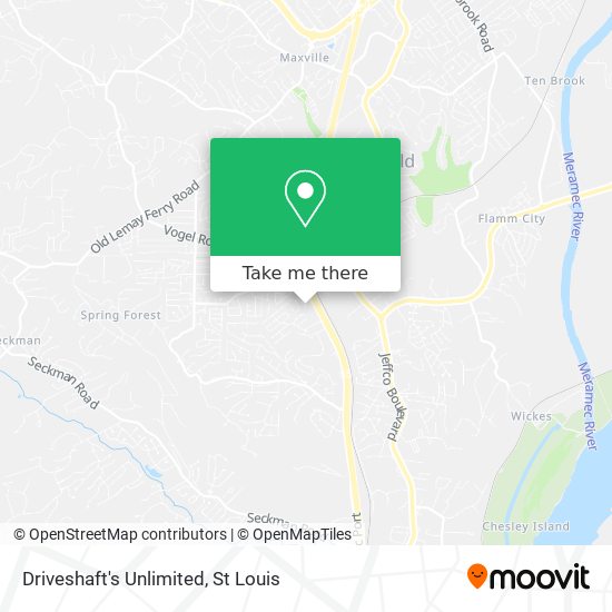 Driveshaft's Unlimited map