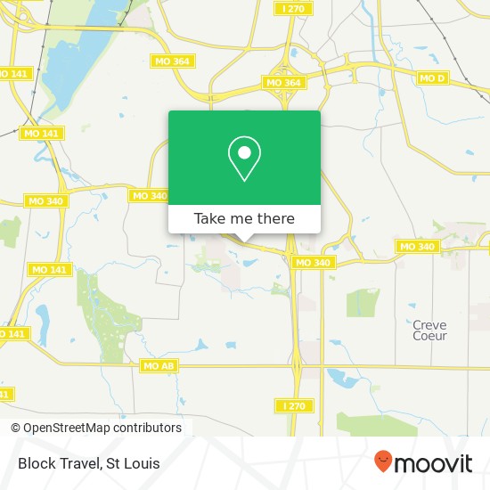 Block Travel map