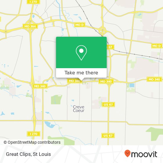 Great Clips map