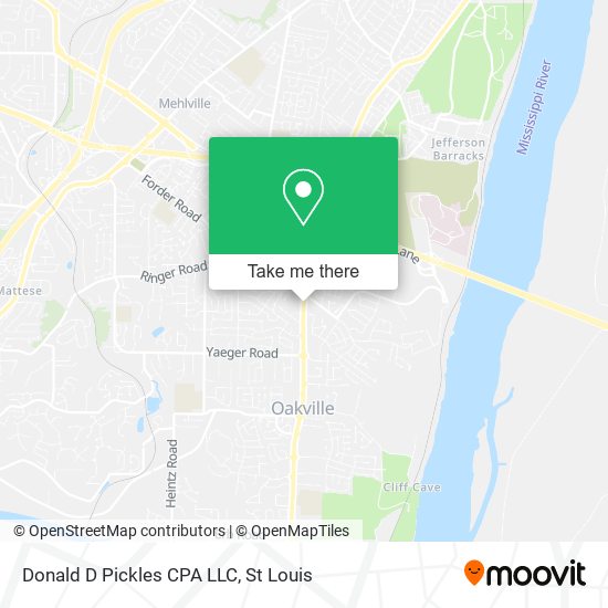 Donald D Pickles CPA LLC map