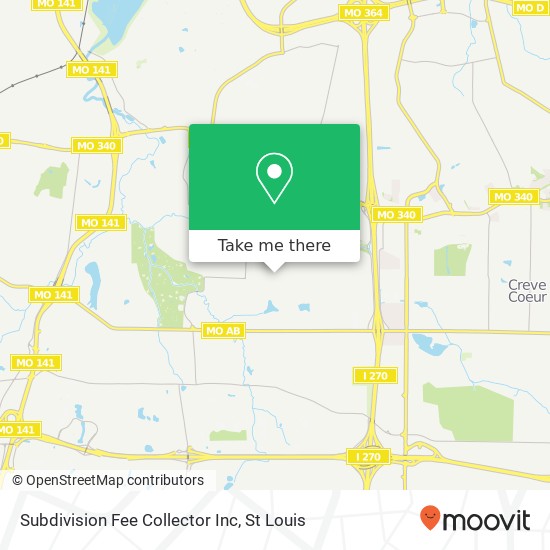 Subdivision Fee Collector Inc map