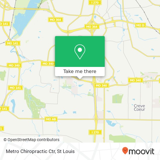 Mapa de Metro Chiropractic Ctr