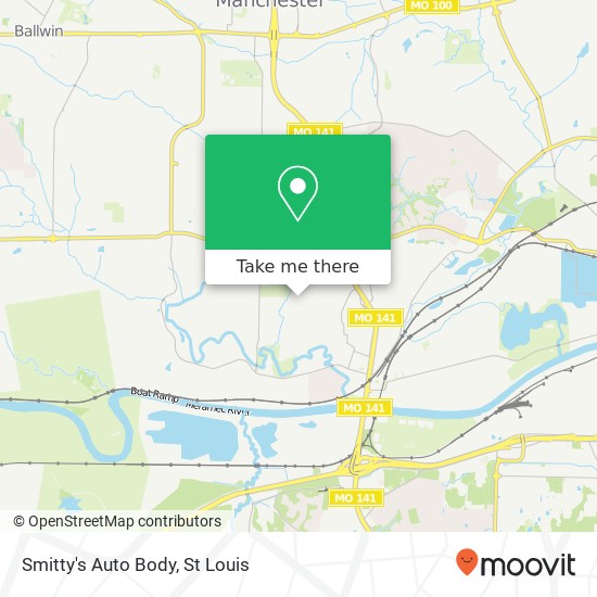 Mapa de Smitty's Auto Body