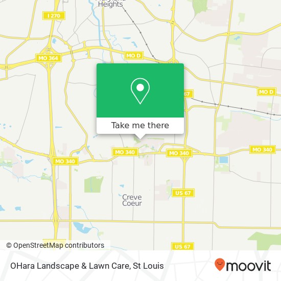 OHara Landscape & Lawn Care map