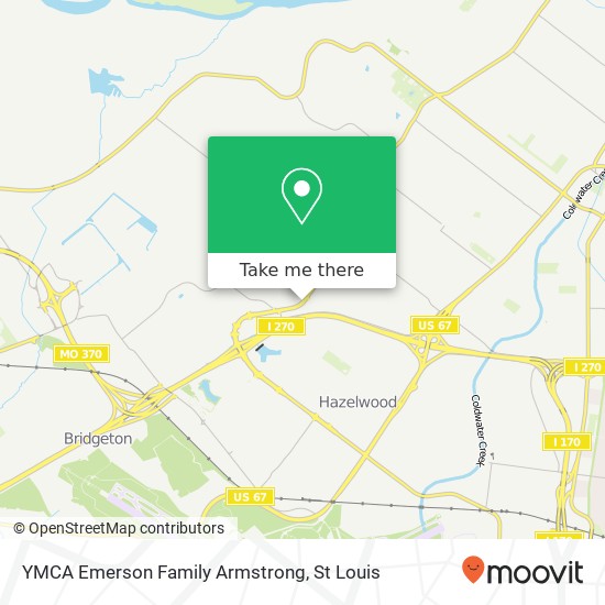 YMCA Emerson Family Armstrong map