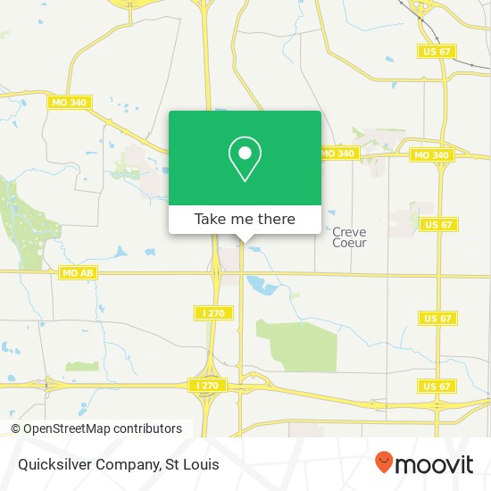 Mapa de Quicksilver Company