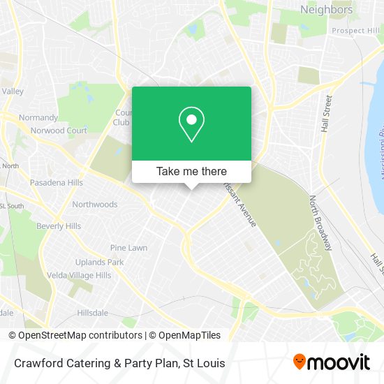 Crawford Catering & Party Plan map