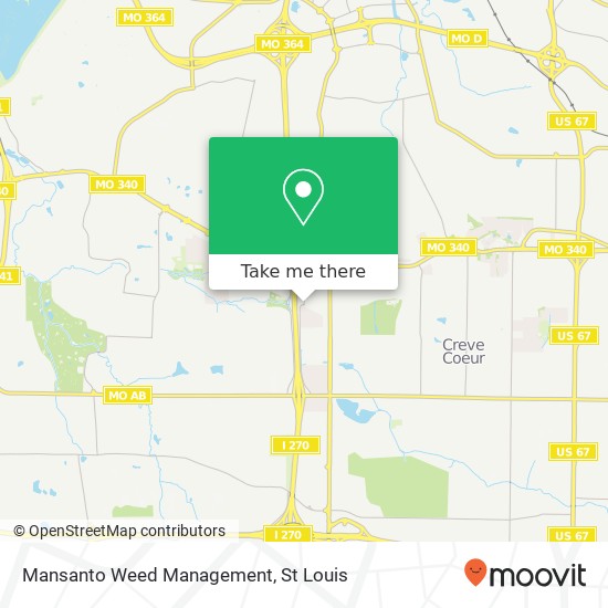 Mansanto Weed Management map