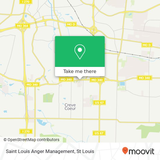 Mapa de Saint Louis Anger Management