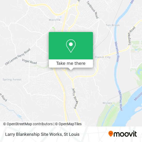 Mapa de Larry Blankenship Site Works