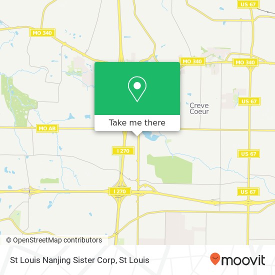 Mapa de St Louis Nanjing Sister Corp