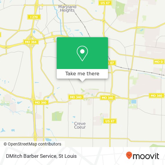 Mapa de DMitch Barber Service