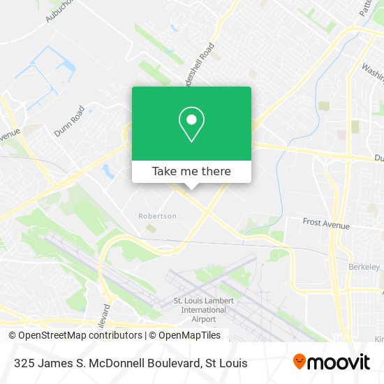 325 James S. McDonnell Boulevard map