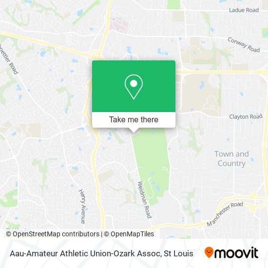 Aau-Amateur Athletic Union-Ozark Assoc map