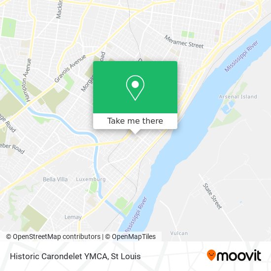 Historic Carondelet YMCA map