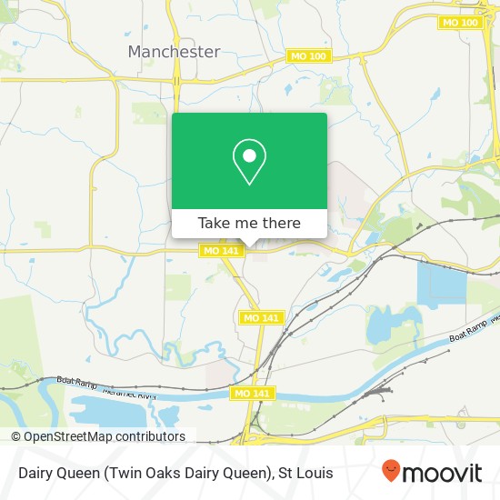 Dairy Queen (Twin Oaks Dairy Queen) map