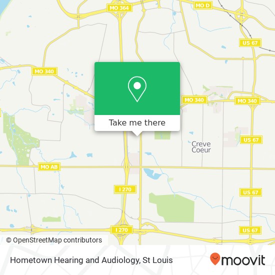 Hometown Hearing and Audiology map