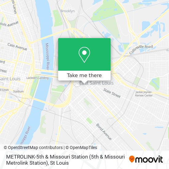 Mapa de METROLINK-5th & Missouri Station