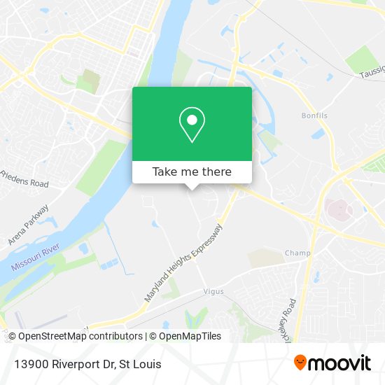 Mapa de 13900 Riverport Dr