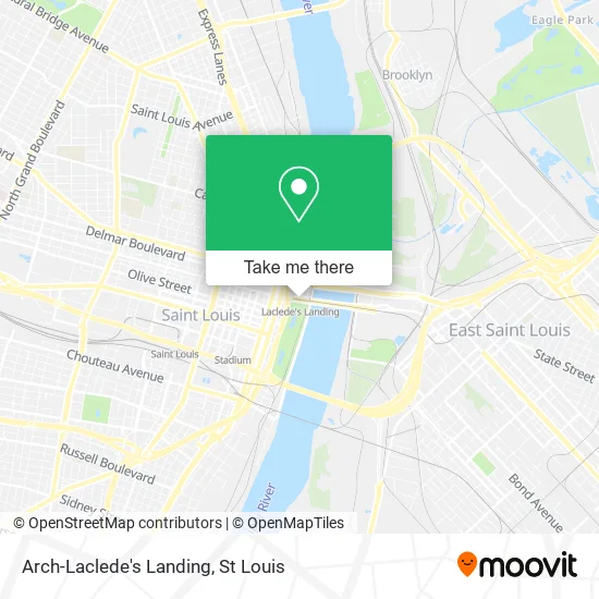 Arch-Laclede's Landing map