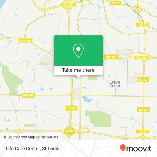 Life Care Center map