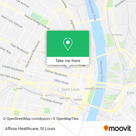 Affinia Healthcare map