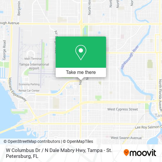 W Columbus Dr / N Dale Mabry Hwy map