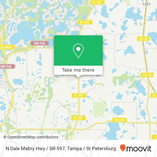 N Dale Mabry Hwy / SR-597 map