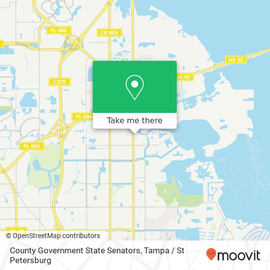 County Government State Senators map