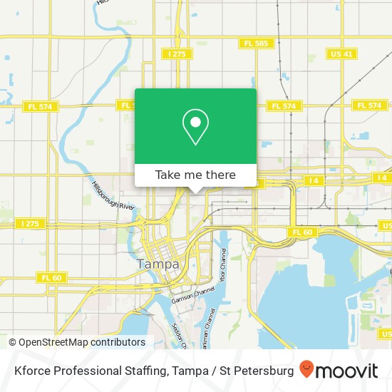 Mapa de Kforce Professional Staffing