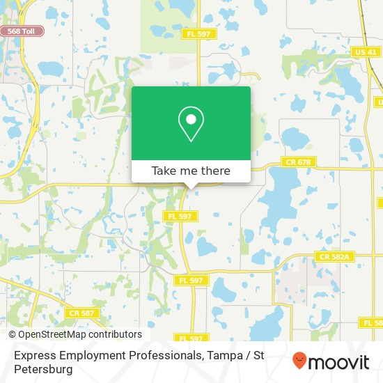 Express Employment Professionals map