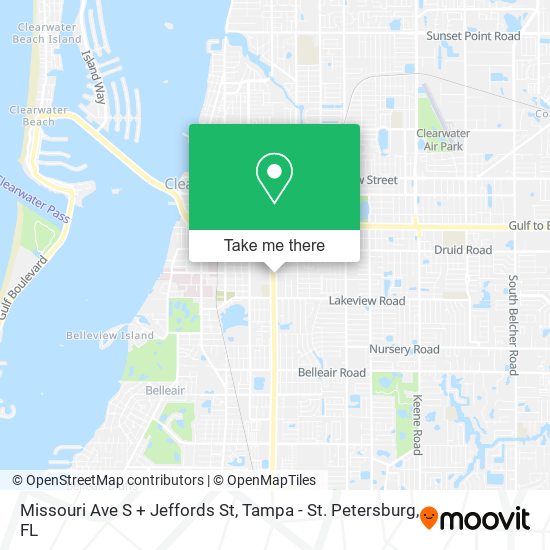 Mapa de Missouri Ave S + Jeffords St