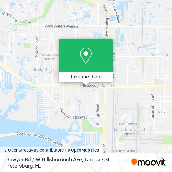 Sawyer Rd / W Hillsborough Ave map
