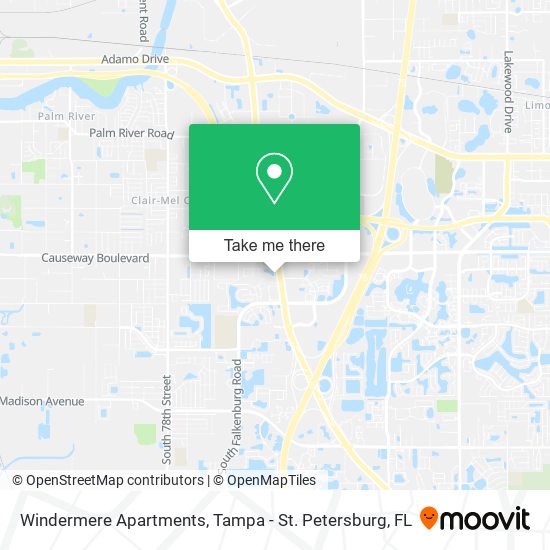 Mapa de Windermere Apartments