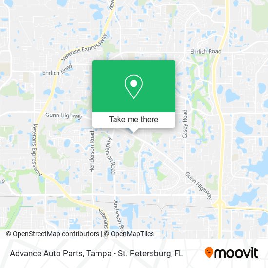 Advance Auto Parts map